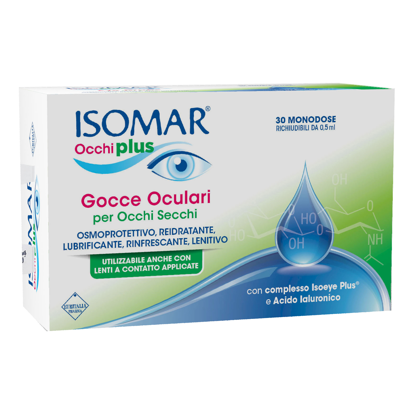 Coswell Farma Isomar Occhi Plus gocce oculari per occhi secchi 0,25% (30 flaconcini richiudibili)
