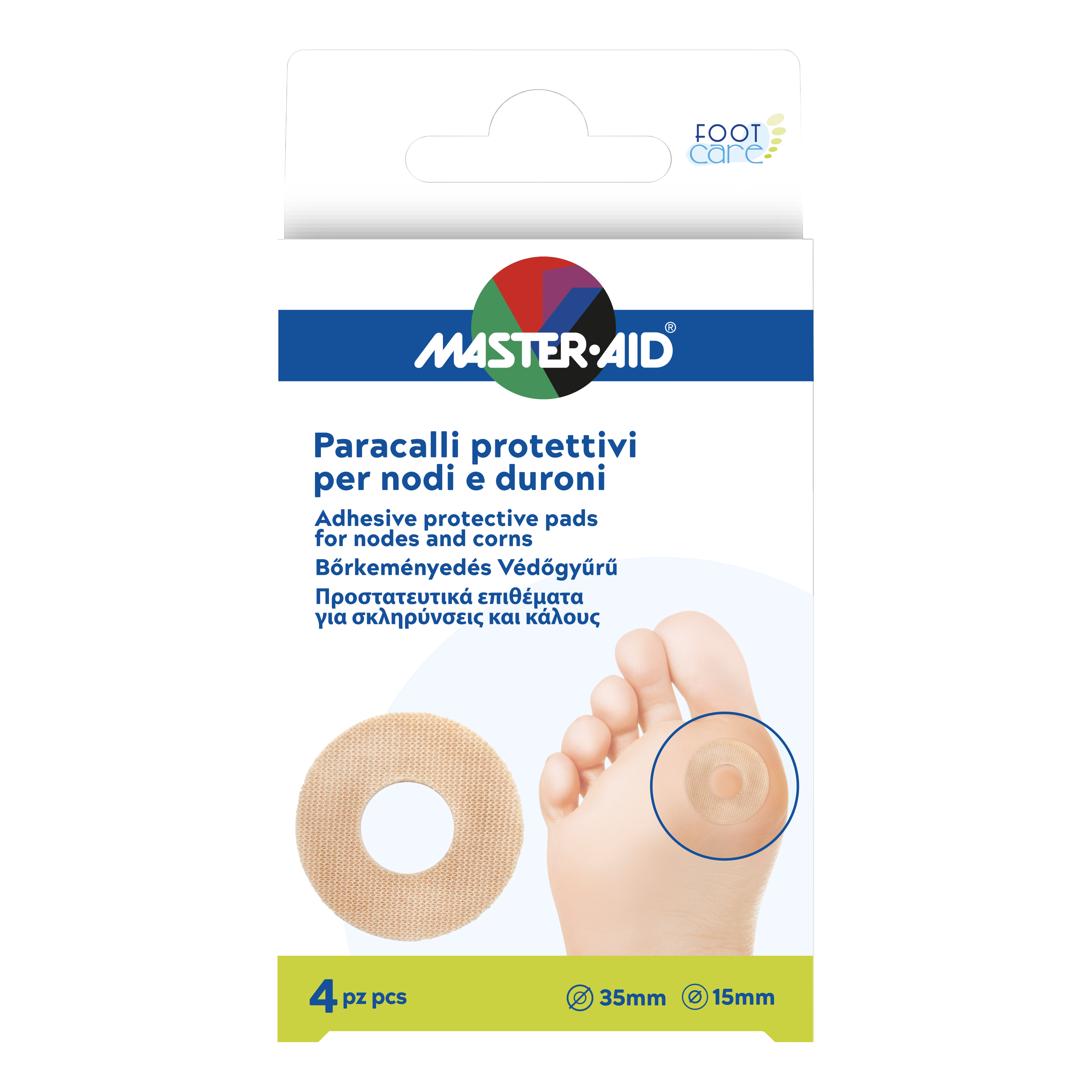 Master Aid Foot Care Paracalli Nodi E Duroni 4 Pezzi