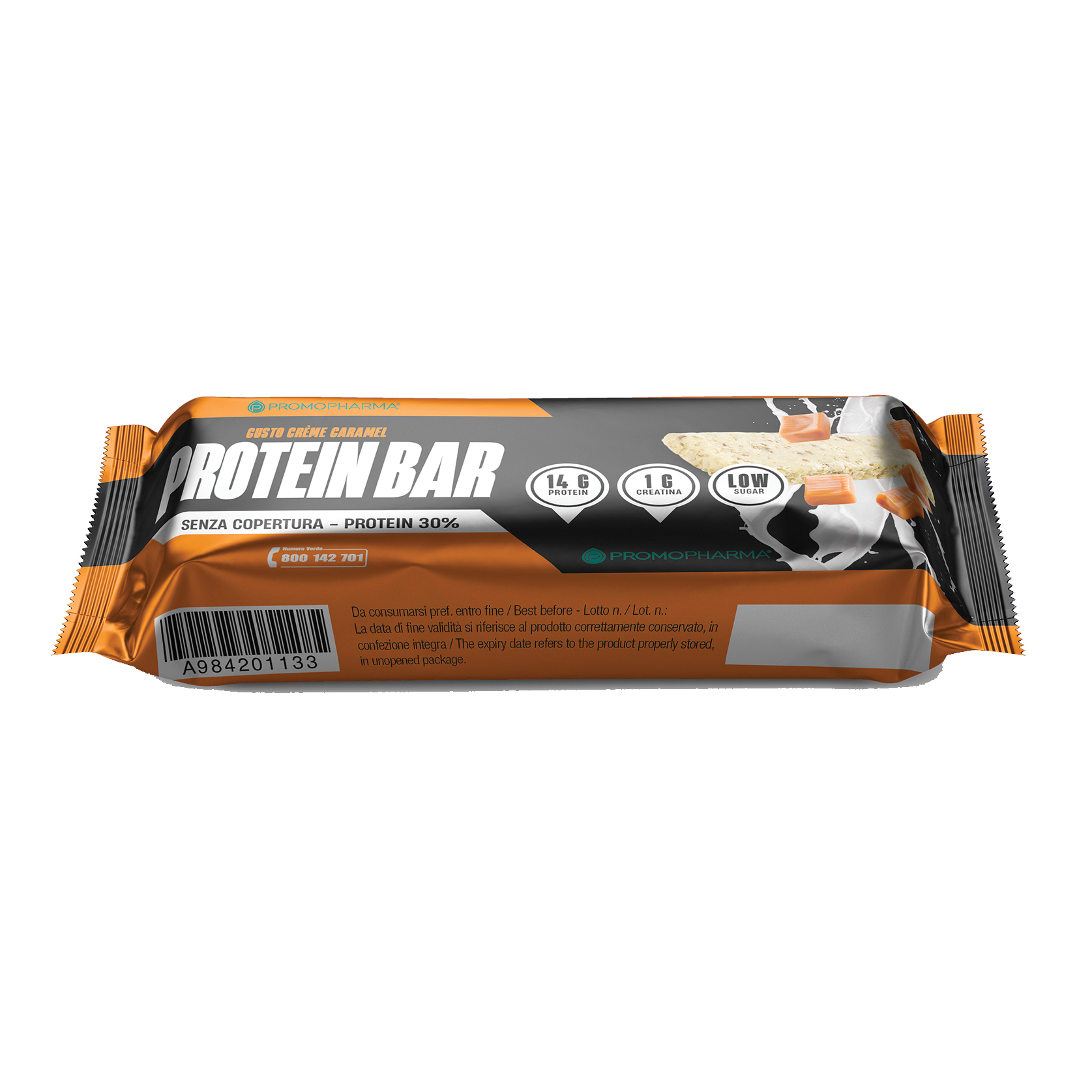 Dimagra Protein Bar Barretta Proteica 30% Senza Copertura Caramel 45g